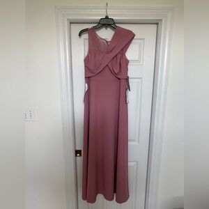JS Collections One Shoulder Mauve Dress